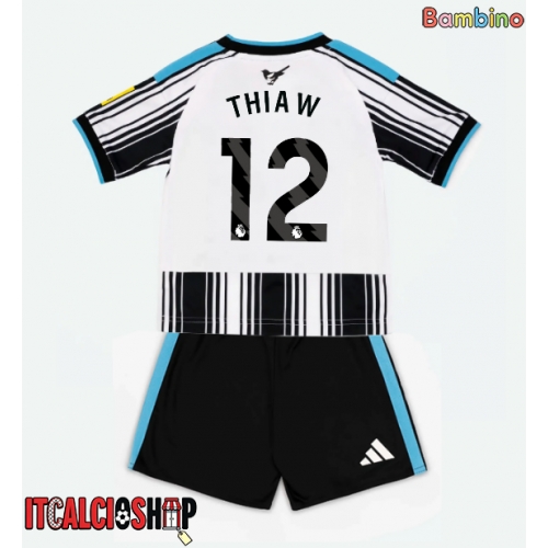 Newcastle United Malick Thiaw #12 Prima Maglia Bambino 2026-27 Manica Corta (+ Pantaloni corti)
